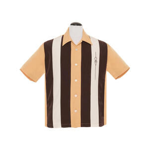 Steady Men's The Sheen Button Up in Mustard Shirt Embroidered Diamond 2XL